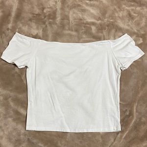 White off the shoulder top